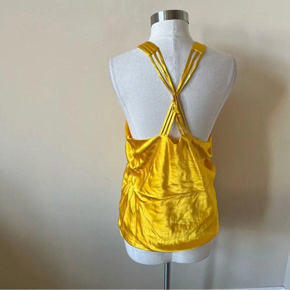 New! Veronica Beard Stewart Charmeuse Top In Bright Sunset 17837 - Picture 5 of 7